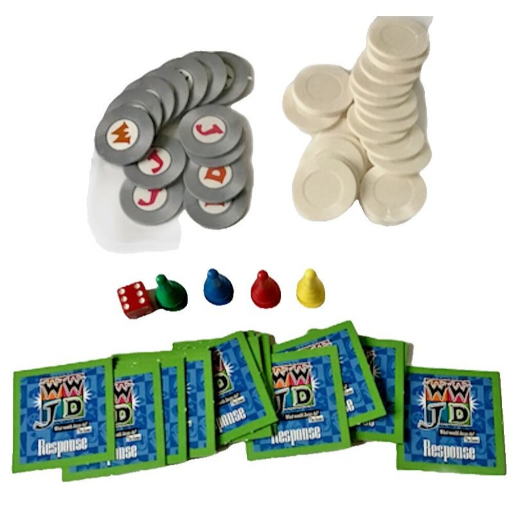 What Would Jesus Do Game Replacement WWJD Response Cards Tokens Die Movers Lot